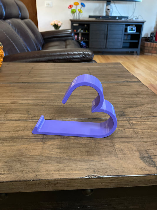 Heart Shaped Phone Stand - Purple