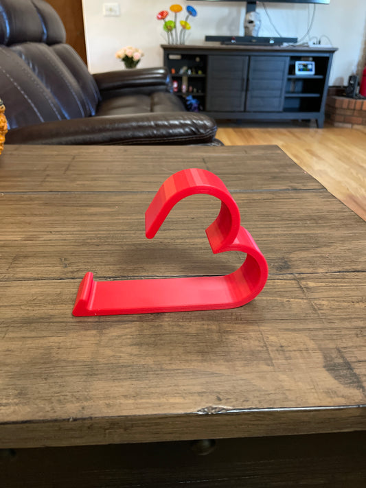 Heart Shaped Phone Stand - Red